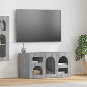 TV ormar Siva Sonoma 80 x 35 x 40 cm Konstruirano drvo
