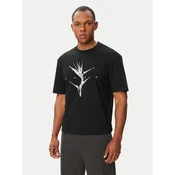HUGO Majica Darise 50563436 Črna Relaxed Fit