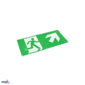 Piktogram za svetilko – puščica poševno navzgor desno, 324 x 158 mm, Luxmena BM-S-C91-MLR-PKT-OUR