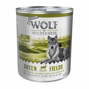 Wolf of Wilderness Senior 6 x 800 g - Green Fields - janjetina i piletina