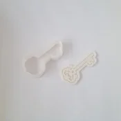 KREATIVNI SLATKIŠI Modla za kolace i ukrase Kljuc, 10 cm, Bela