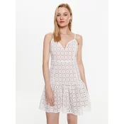 MICHAEL Michael Kors Vsakodnevna obleka MS381N18BK Bela Regular Fit