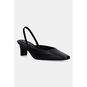 Usnjeni salonarji Calvin Klein HEEL SLING PUMP 50 - LTH