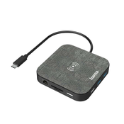 HAMA USB-C čvorište, bežično punjenje "Connect2QiCharge", više priključaka, 12 priključaka