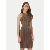 Marciano Guess Pletena obleka G6BK40 Z1923 Zlata Slim Fit