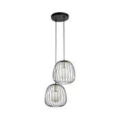Luster na sajli BELL 2xG9/12W/230V crna/zlatna