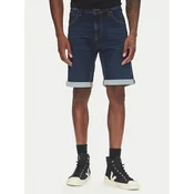 Mustang Jeans kratke hlače Chicago Z 1016349 Mornarsko modra Slim Fit