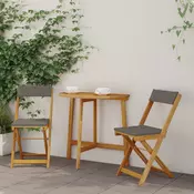 Vanjske bistro stolice 2 pcs Tamno siva 40 x 53 x 80 cm