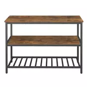 Songmics Kuhinjski otok 120x60x90 cm rjav