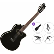 Eko guitars NXT N100e Premium SET 4/4 Black Klasična kitara z elektroniko