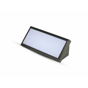 V-TAC LED stenska svetilka 12W 1250LM črna IP65 Farba svetla: Hladna bela