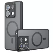 Hibridni ovitek PureFrost MagSafe za Xiaomi Redmi Note 13 Pro 5G/Poco X6 - black