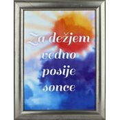 Karako Foto okvir 13x18 cm, plastika, namizni, stenski, 15 srebrn