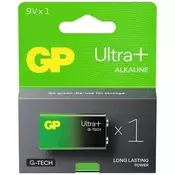 GP UltraPlus alkalna baterija 9V, 1 komad GP1604AUP-PGB1
