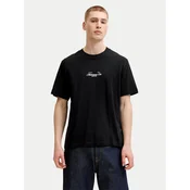JACK & JONES Majica JORCASSIS  rjava / siva / črna / bela
