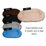 CAZO LEŽIŠČE OVAL GREY 75x100 cm