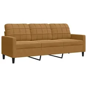 Vidaxl Trosed rjav 180 cm žamet