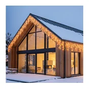 BRILAGI - LED zunanji božični niz 1080×LED/8 funkcij, 33 m, IP44, topla bela, v obliki ledenih kapljic