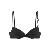 LASCANA Bikini zgornji del črna