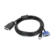 Kabl VGA M IN+USB AM - DVI-30+5 M OUT, 1.65m