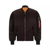 ALPHA INDUSTRIES Prehodna jakna MA-1 temno rjava/oranžna/ognjeno rdeča/bela