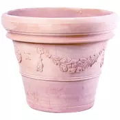 LONEC VASO DOPPIO BORDO FESTONATO TERRACOTA fi 100cm
