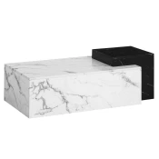 Livetastic Klubska Miza Marble, Videz Marmorja