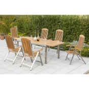 Gardenson Raztegljiva Vrtna Miza Keros, Masivno, 180-240x100