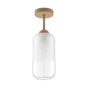 BRILAGI - LED plafonski luster RETRO GLASS 1xE27/60W/230V precnik 14 cm bež/bela