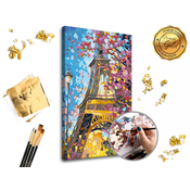 Slikanje po številkah PREMIUM GOLD - Eiffel Tower