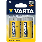 VARTA Superlife Tip D 1.5V R20 SUPER HEAVY DUTY, Cink-karbon baterije, PAK2 (cena po kom.)