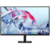 SAMSUNG ViewFinity S7 S70H IPS 4K monitor, 27, 3840x2160, 16:9, 300 cd/m2, 5 ms, 1x DisplayPort / 1x HDMI LS27H700EAUXEN