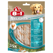 8in1 Delights Pro Dental Twisted Sticks - Varčno pakiranje: 3 x 190 g (105 kosov)