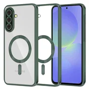 Ovitek Techsuit Luxury Crystal MagSafe za Samsung Galaxy A36/Galaxy A56 - temno zelen