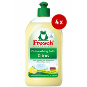 Frosch gel za pranje posuda, limun, 4 x 500 ml