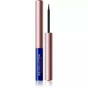 Makeup Revolution Super Flick tekoče črtalo za oči odtenek Blue 2,4 ml