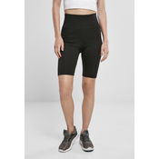Womens high-waisted cycling shorts black/black