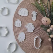 KREATIVNI SLATKIŠI Set uskršnjih modli, 5 komada, Beli