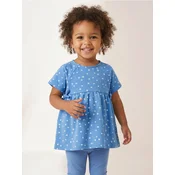 Sinsay - Pamucna oversize bluza sa sitnim cvetnim uzorkom i 3D mašnama - grey blue
