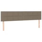 Vidaxl Posteljno vzglavje taupe 160x5x78/88 cm blago