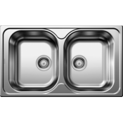 Pomivalno korito Blanco TIPO 8 INOX 18/10 z naravnim zaključkom, brez podaljška. prim.