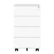 Songmics Mobilna predalčna omara 39x45x55 cm bela