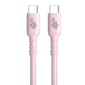 TB USB C - USB C 60W Jelly kabel 1m roza
