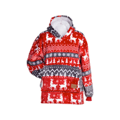 SVILANIT otroška hoodie odeja Svilanit, red Xmas + Darilo: N