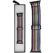 Nov pašček za pametno uro Nylon Nomad Threads Desert Bloom za Apple Watch 38/40/41 mm, večbarvni