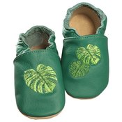 baBice djecje papuce s palminim lišcem, 24,5, tamno zelene