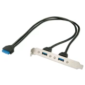 USB 3.0 Pin header Ispust Crno 40cm 33096
