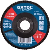 EXTOL Lamelni disk, poševni korund, premer 115 mm, P80 8803464
