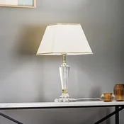 ORION Veronique stolna lampa, usko postolje, krem/zlatna - Dnevni boravak/blagovaonica - krem, prozirna, zlatna - Kristal
