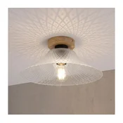 Stropna svetilka JULL WOOD 1xE27/15W/230V hrast/prozorno steklo, premer 34 cm